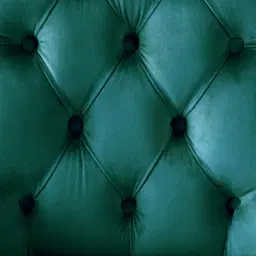 Saxon Peacock Blue Velvet Dining Chair  