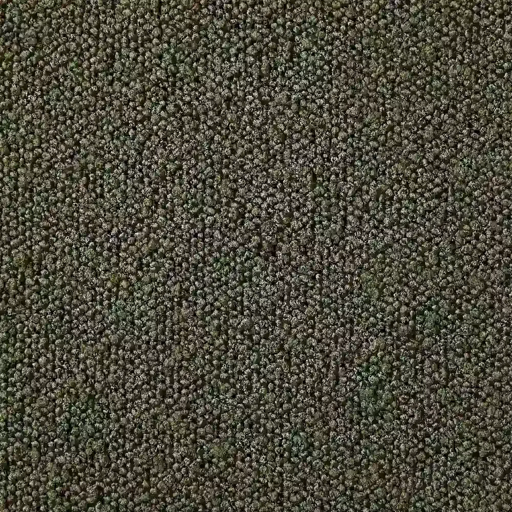 Quinn Olive Green Boucle Dining Chair - Black Legs