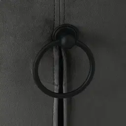 Quinn Charcoal Velvet Dining Chair - Black Legs