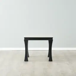 Melody Marble Side Table - Black Legs