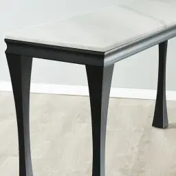 Melody Marble Console Table - Black Legs