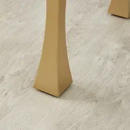 Melody Marble Side Table - Brushed Champagne Gold Legs