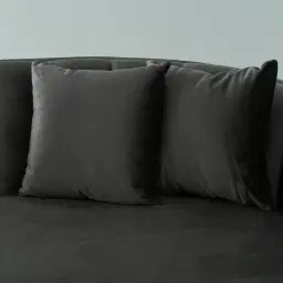 Sheppard Charcoal Velvet 3-Seater Sofa