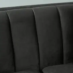 Sheppard Charcoal Velvet 3-Seater Sofa