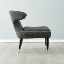 Tarrington Cosmos Black Woven Fabric Occasional Chair