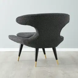 Tarrington Cosmos Black Woven Fabric Occasional Chair