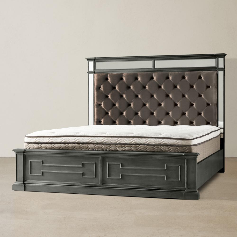 Solitude Brushed Black King Bed
