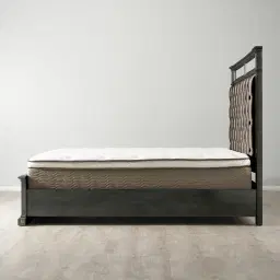 Solitude Brushed Black Queen Bed
