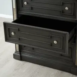 Solitude Brushed Black Tallboy