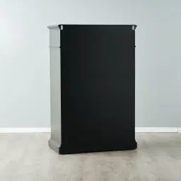 Solitude Brushed Black Tallboy