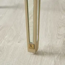 Madeleine Mirror Side Table - Champagne Gold Frame 