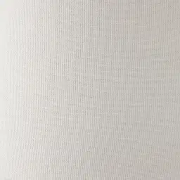 Rogers Brushed Graphite Floor Lamp - White Linen Lamp Shade
