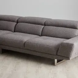 Albany Charcoal Woven Left Chaise Lounge