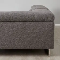 Albany Charcoal Woven Left Chaise Lounge