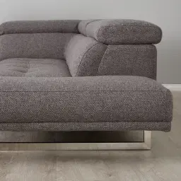 Albany Charcoal Woven Left Chaise Lounge