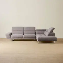 Albany Charcoal Woven Right Chaise Lounge