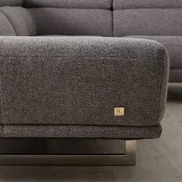 Albany Charcoal Woven Right Chaise Lounge