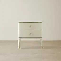 Beckham Cream Bedside Table