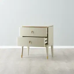 Beckham Cream Bedside Table
