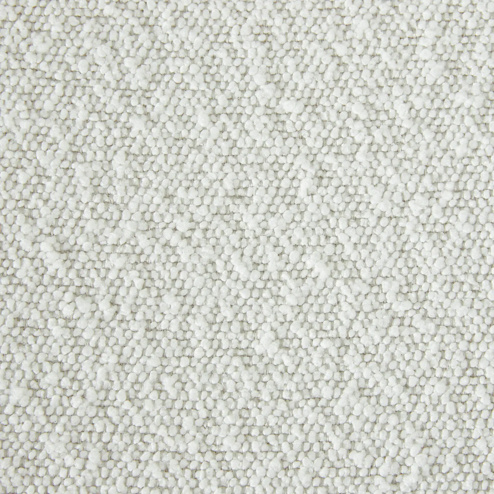 Hailey Snow White Boucle Dining Chair - Black Legs