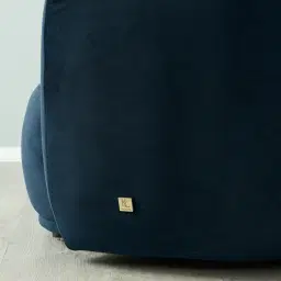 Everett Midnight Navy Velvet 3 Seater Sofa