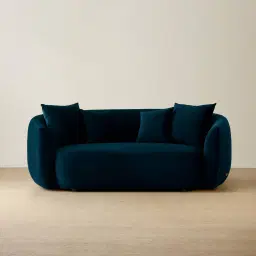 Everett Midnight Navy Velvet 2 Seater Sofa