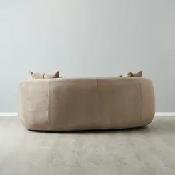 Everett Beige Velvet 2 Seater Sofa