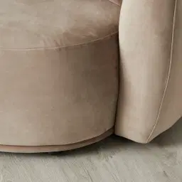 Everett Beige Velvet 2 Seater Sofa