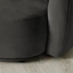 Everett Charcoal Velvet 2 Seater Sofa