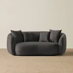 Everett Charcoal Velvet 2 Seater Sofa