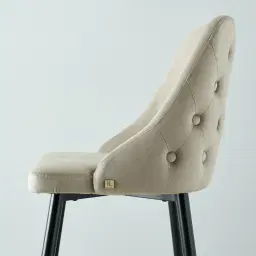 Winston III Beige Velvet 64cm Counter Stool