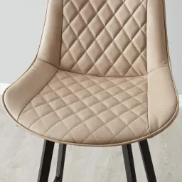 Gavin Sand Beige Vegan Leather Bar Stool 