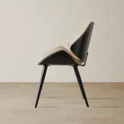 Draco Sand Beige Vegan Leather Dining Chair
