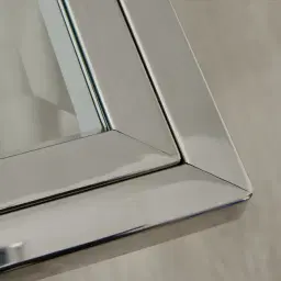 Titus Clear Glass Side Table - Silver Legs