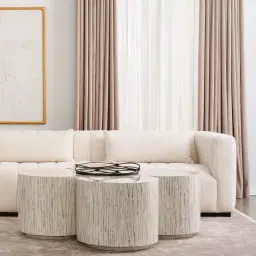 Storme Cream Turrel 2-Seater Fabric Sofa - Black Legs