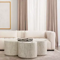 Storme Vintage Grey 3-Seater Chenille Fabric Sofa - Black Legs