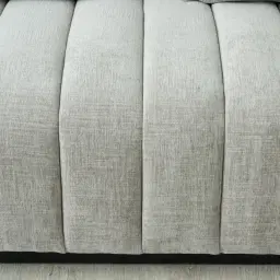 Storme Vintage Grey 2-Seater Chenille Fabric Sofa - Black Legs