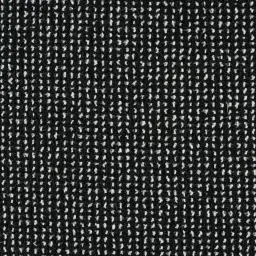 Hailey Cosmos Black Woven Fabric Bar Stool - Black Metal Legs
