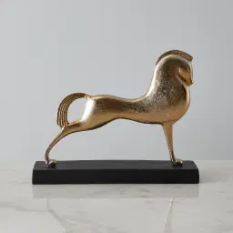 Palomo Gold Metal Sculpture - Black Base