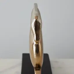 Palomo Gold Metal Sculpture - Black Base