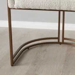 Laura Butter Cream Boucle Dining Chair