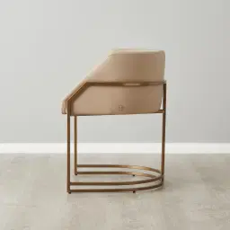Laura Sand Beige Vegan Leather Dining Chair