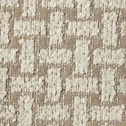 Errol Light Grey and Vanilla Boucle Patterned Dining Chair