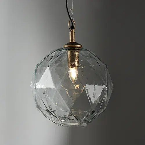 Olivia Antique Gold Metal Sphere Pendant