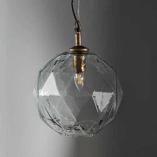 Olivia Antique Gold Metal Sphere Pendant
