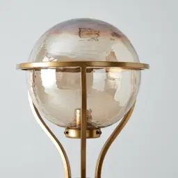 Divine Satin Brass Metal Floor Lamp