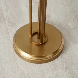 Divine Satin Brass Metal Floor Lamp