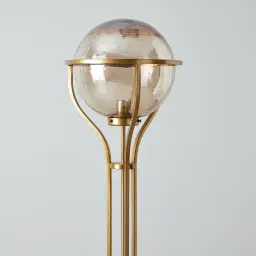 Divine Satin Brass Metal Floor Lamp
