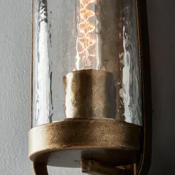 Julio Antique Gold Hanging Wall Light