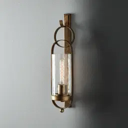 Julio Antique Gold Hanging Wall Light